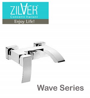 Zilver Wave Bath Mixer